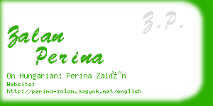 zalan perina business card